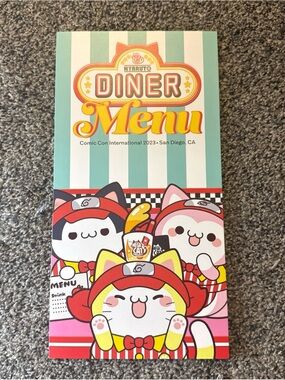 Nyaruto Diner Menu 2023 Comic Con International SDCC MEGA CAT M. Kishimoto